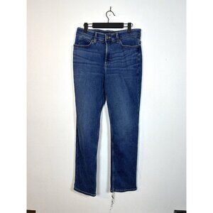 LEE Women's 10M Relaxed Fit Straight Leg Stretch Denim Jeans Elastic‎ Waist 10